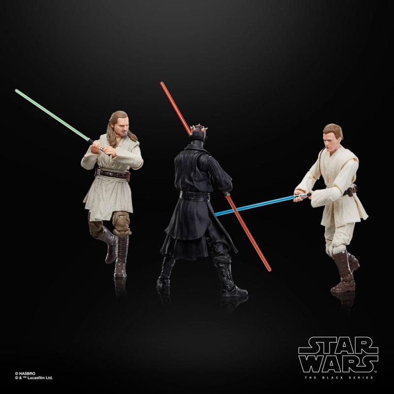 Star Wars Episode I Black Series Action Figure 3-Pack Qui-Gon Jinn, Darth Maul, Obi-Wan Kenobi 15 cm 11