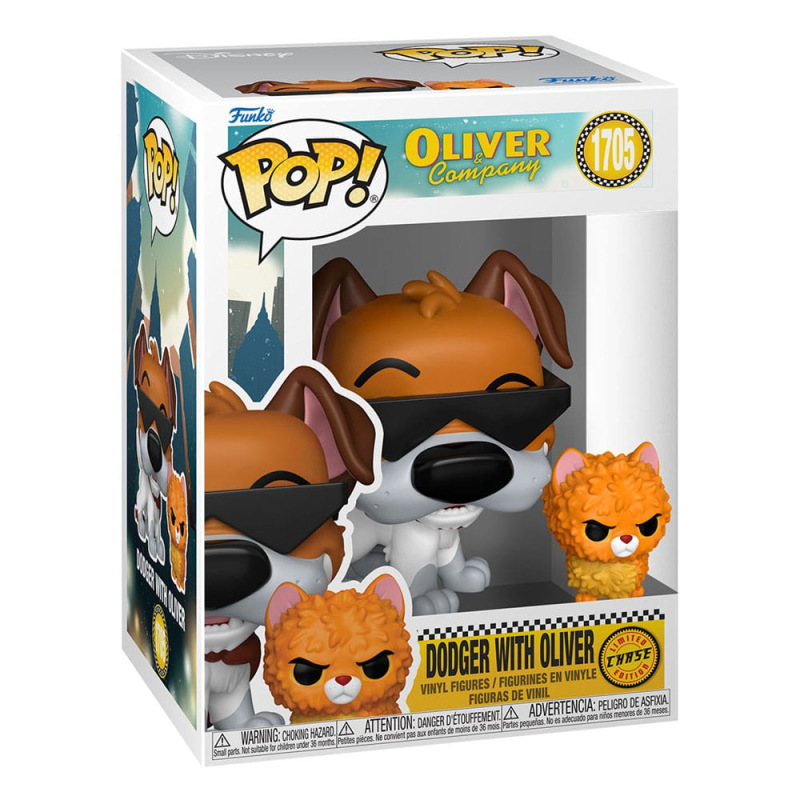 Oliver & Co. POP!&Buddy Movies Vinyl Figures Dodger w/Oliver w/Chase 9 cm Assortment (6) 3