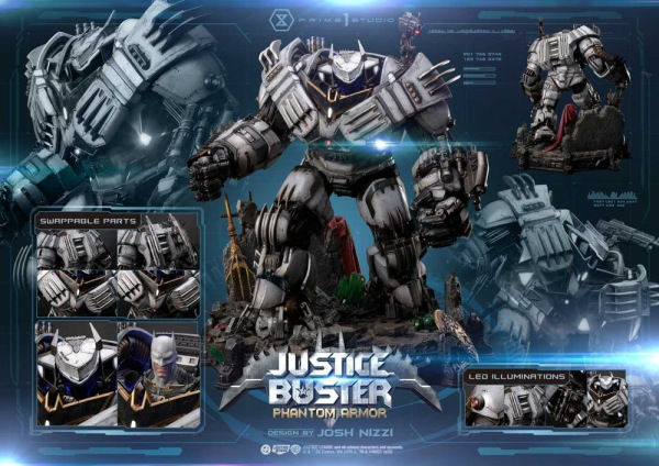 DC Comics Ultimate Museum Masterline Statue Justice Buster: Phantom Armor (Design By Josh Nizzi) 88 3