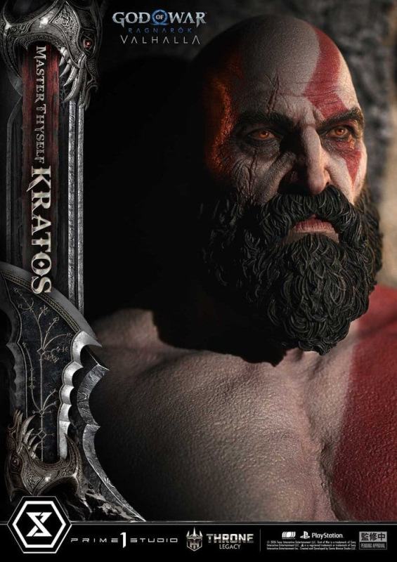 Throne Legacy God of War Series Statue 1/3 Ragnarok Master Thyself Kratos 67 cm 11