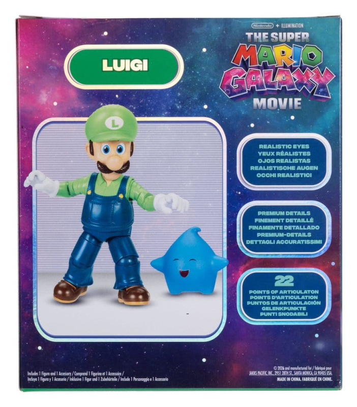 The Super Mario Galaxy Movie Action Figure Luigi 13 cm 4