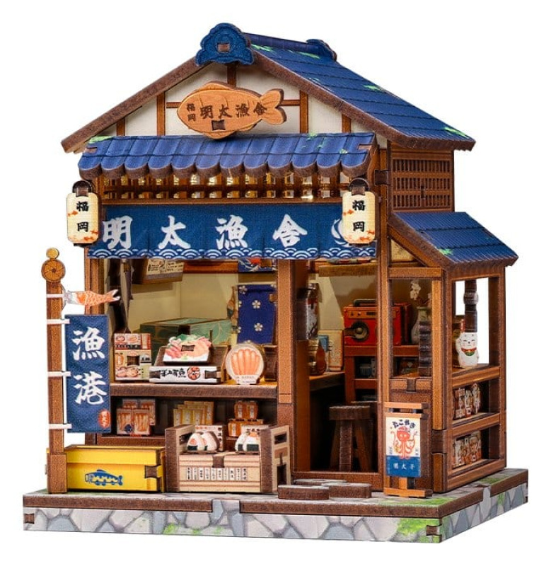 Miniature House Model Kit Fukuoka Mentaiko Kitchen 11 x 9 cm