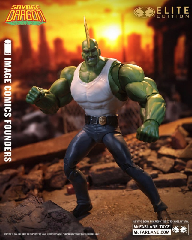 Savage Dragon Image Comics Founders Series McFarlane Elite Edition Action Figure Dragon 20 cm 4