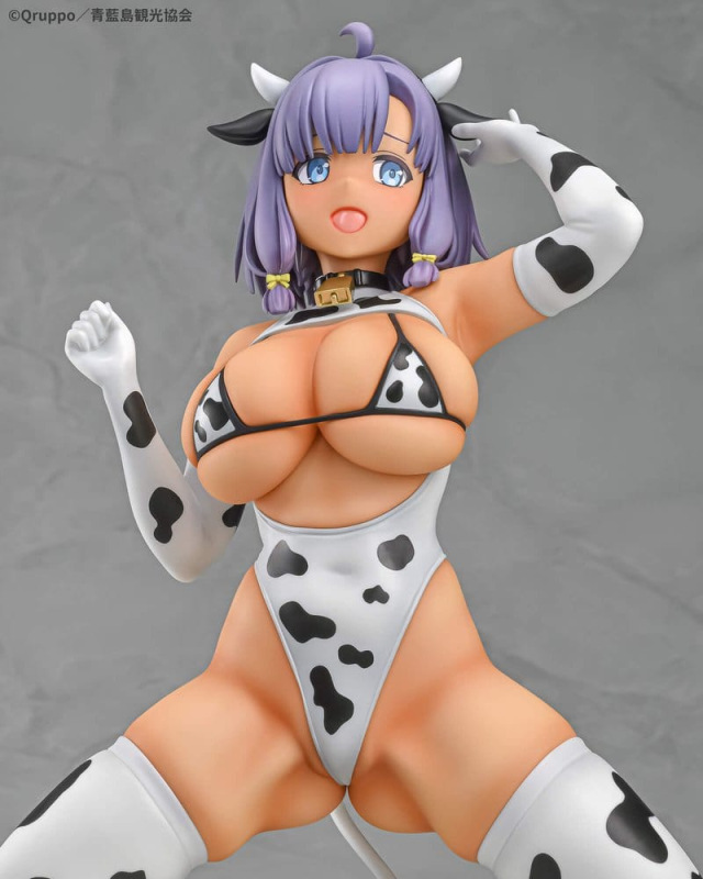 Nukitashi The Animation PVC Statue 1/5 Misaki Hotori Cow print costume Tanned Ver. 22 cm 4