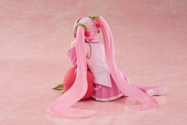 Hatsune Miku PVC Statue Desktop Cute Figure Sakura Miku Cherry Cushion Ver. 13 cm 4