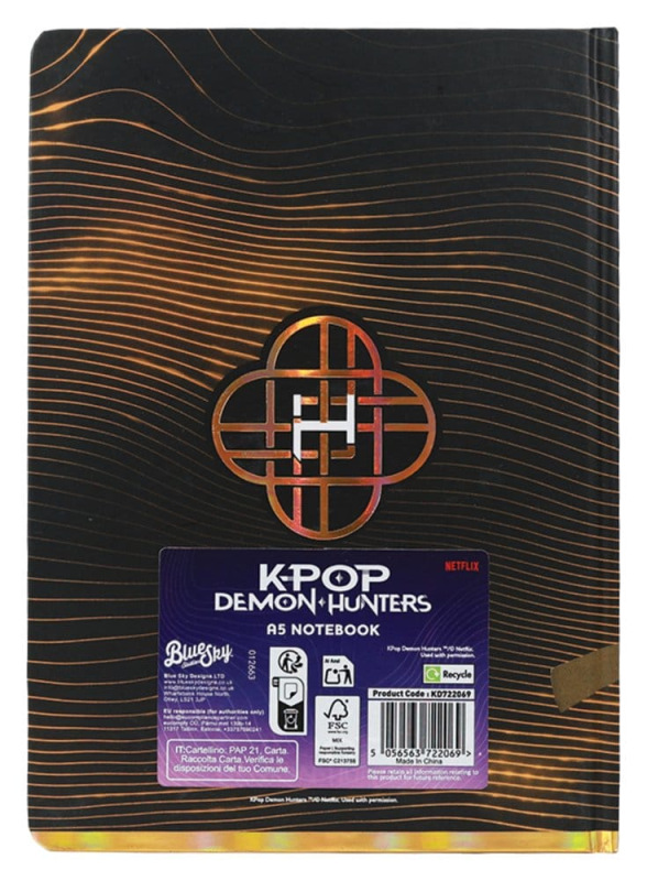 KPop Demon Hunters A5 Notebook Golden 2