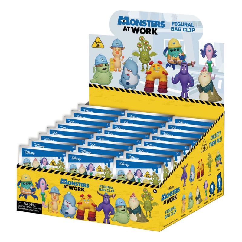 Monsters, Inc. 3D PVC Bag Clips Series 36 Display (24) 2