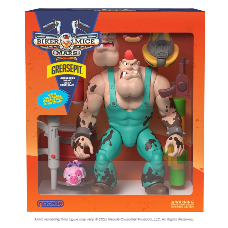 Biker Mice From Mars Action Figure Greasepit 23 cm 2