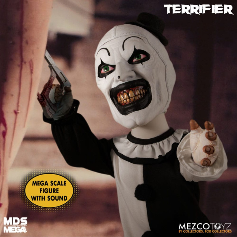 Terrifier MDS Mega Scale Plush Doll Art the Clown with Sound 38 cm 4