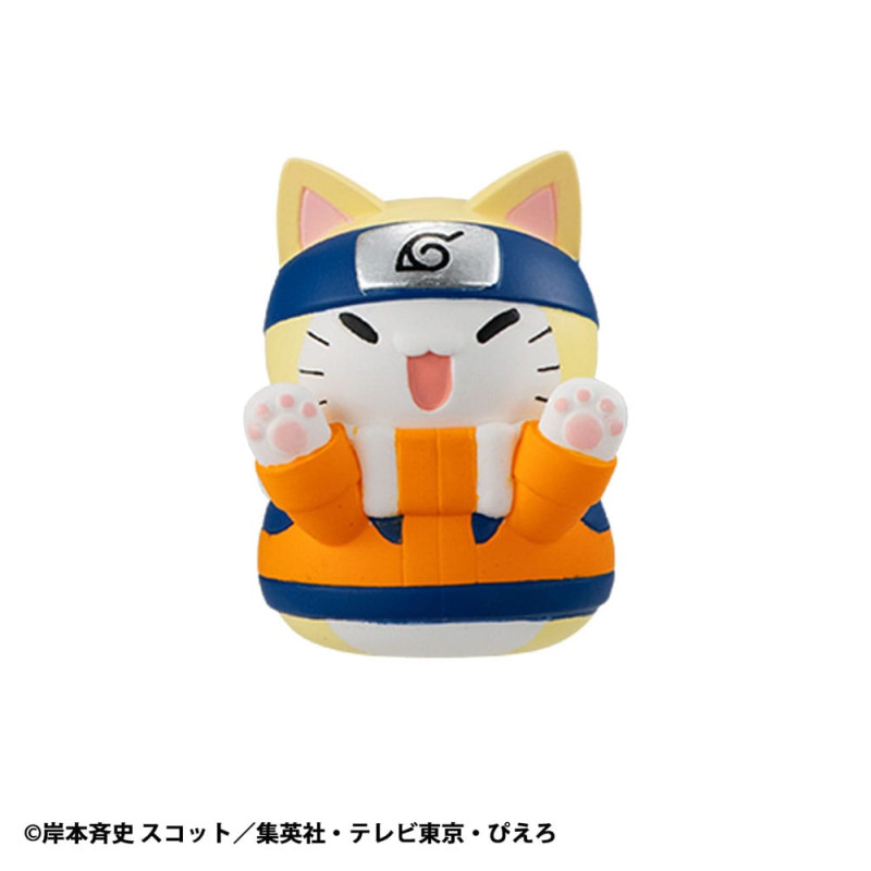 Naruto Shippuden Mega Cat Project Nyaruto! Trading Figures Come here Sasuke-kun 3 cm Assortment (8) 1