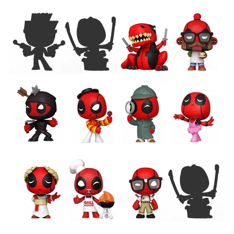 Marvel Comics Mystery Mini Figures 5 cm Display Deadpool 30th Anniversary (12)