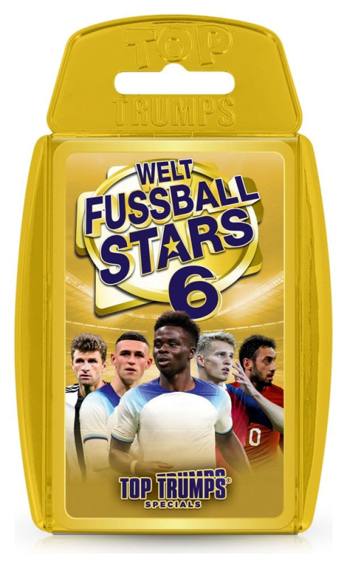World Football Stars 6 Card Game Top Trumps *German Version*
