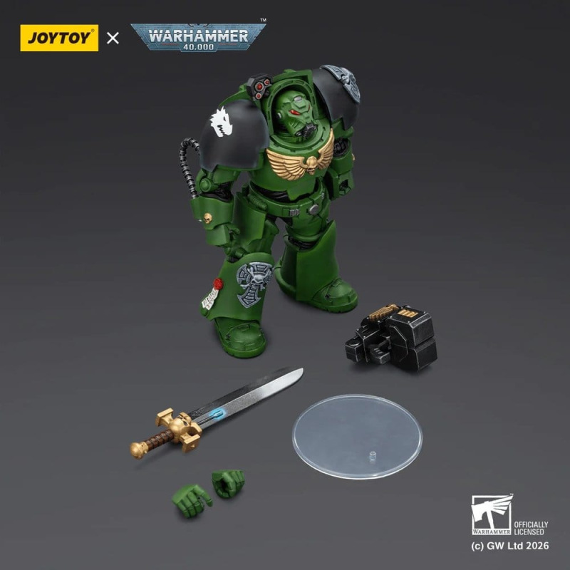 Warhammer 40,000 Action Figure Salamanders Terminator 1 with Power Sword and Storm Bolter 14 cm 4