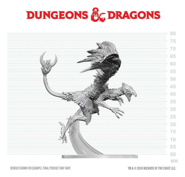 Dungeons & Dragons Nolzur's Marvelous Miniatures Unpainted Miniature Vrock 17 cm 3