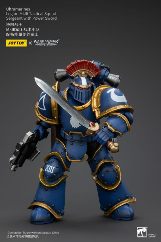Warhammer The Horus Heresy Action Figure 1/18 Ultramarines Legion MKIII Tactical Squad Sergeant with 6