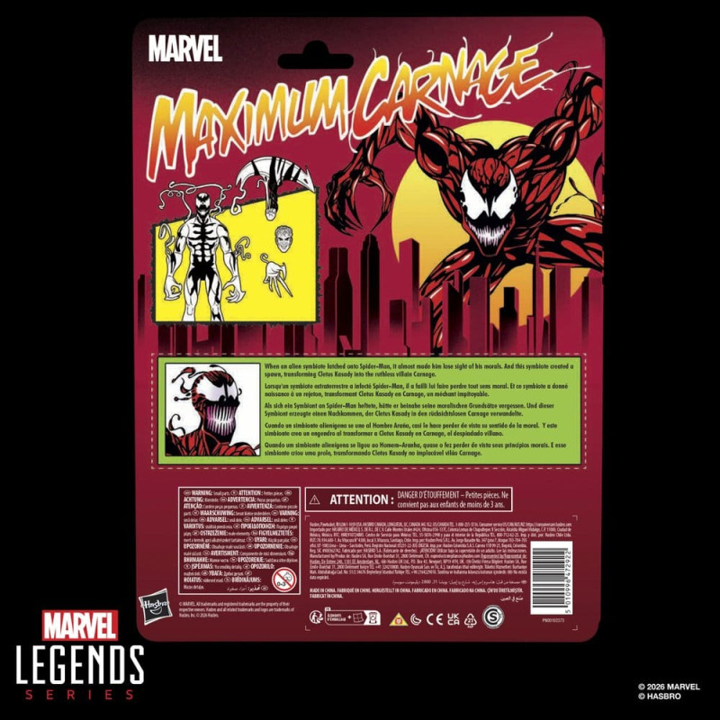 Maximum Carnage Marvel Legends Action Figure Carnage 15 cm 12