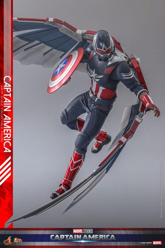 Captain America: Brave New World Movie Masterpiece Action Figure 1/6 Captain America 30 cm 7