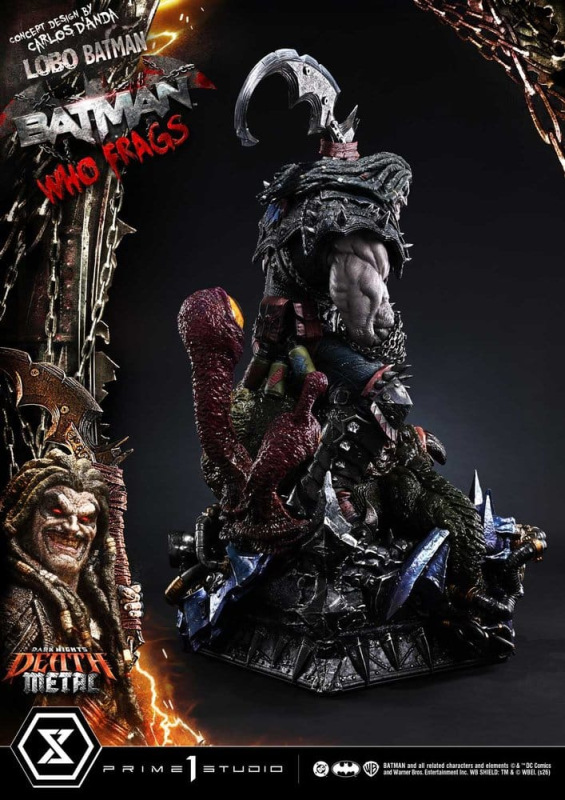 Dark Nights: Death Metal Museum Masterline Statue 1/3 Lobo Batman: Batman Who Frags Deluxe Version 8 8