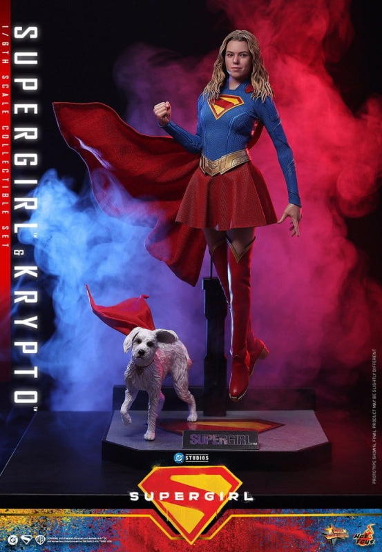 DC Comics Movie Masterpiece Action Figure Set Supergirl & Krypto 28 cm 1