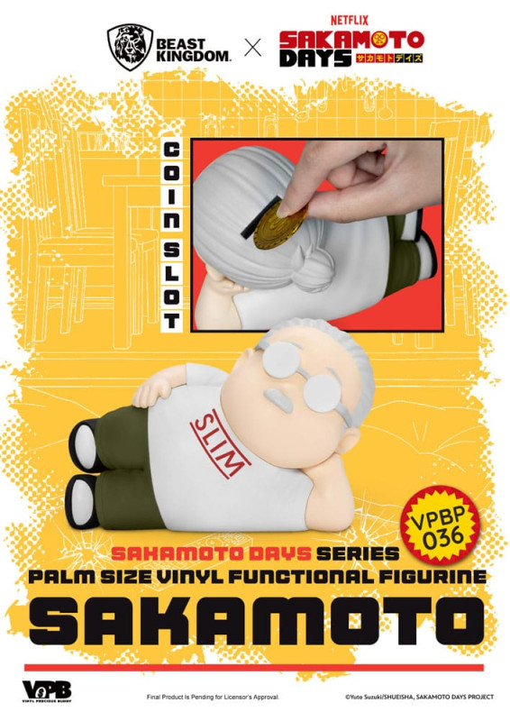 Sakamoto Days Piggy Vinyl Bank Taro Sakamoto 14 cm 3