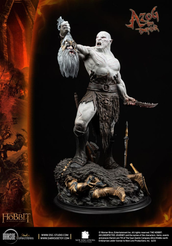 The Hobbit MS Series Statue 1/3 Azog The Defiler John Howe Signature Edition Edition 90 cm 1