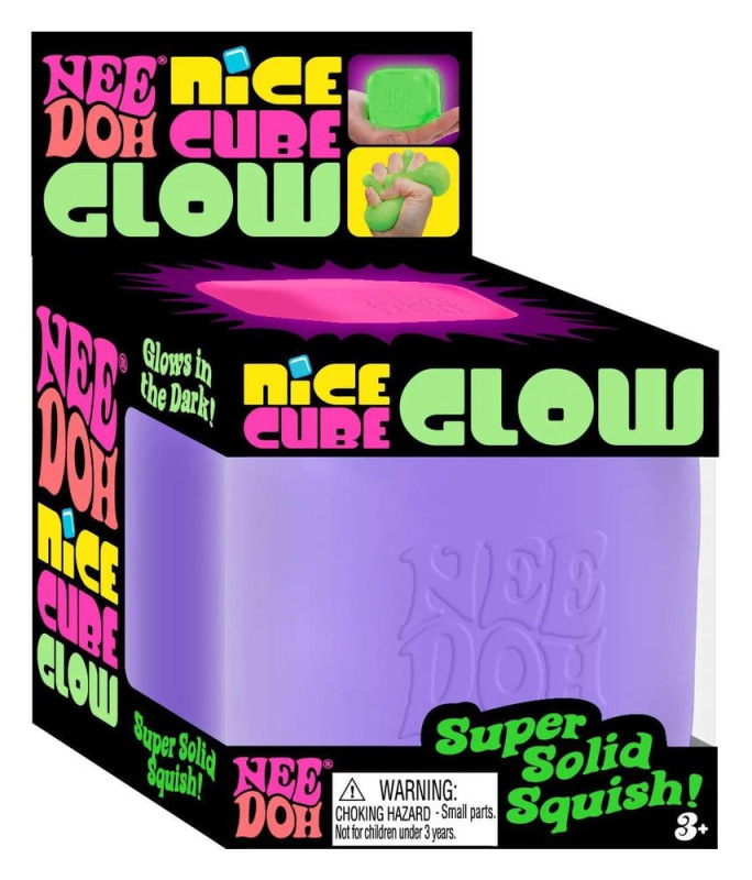 NeeDoh Squeeze Ball Nice Cube Glow (Glow in the Dark) 5 cm Display (12) 3