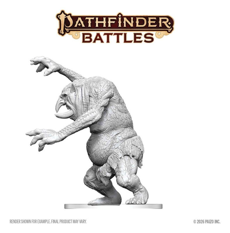 Pathfinder Battles Deep Cuts Unpainted Miniature Forest Troll 15 cm 4