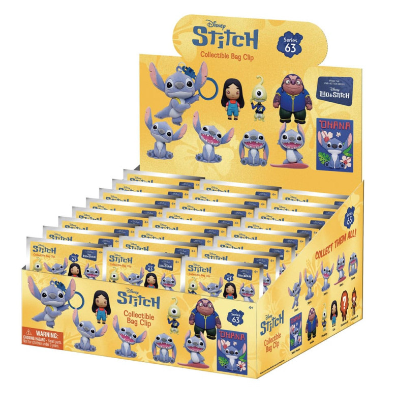 Lilo & Stitch Movie 3D Foam Bag Clips Series 1 Display (24) 2