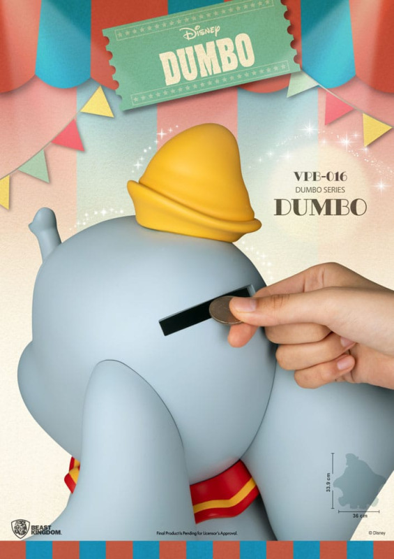 Disney Funktional Figure Vinyl Bank Dumbo 34 cm 6