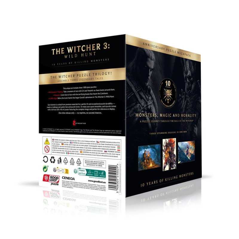 The Witcher 3 Puzzle Triology Wild Hunt 10 Years of Killing Monsters (1000 pieces) 1