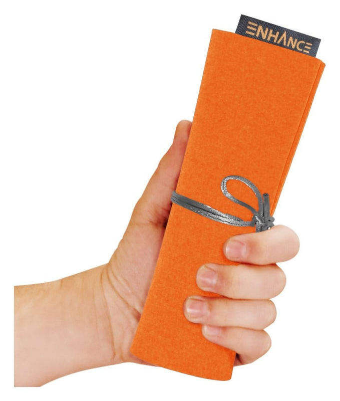 Enhance Tabletop Accessories Roll on a Scroll Dice and Rolling Mat Orange 3