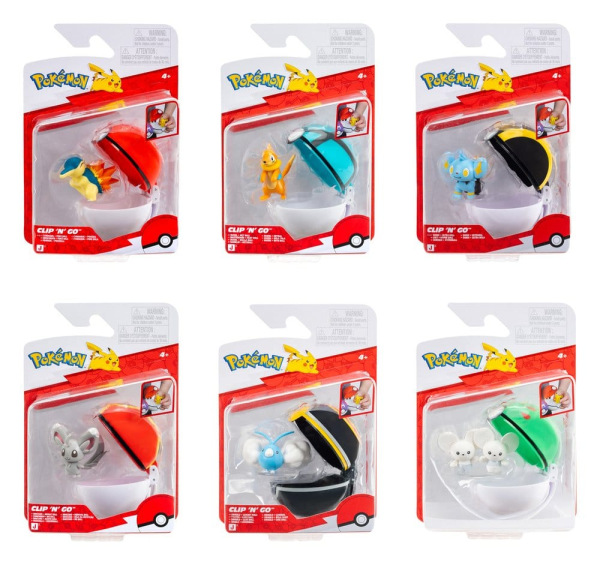 Pokémon Clip 'n' Go Minifigures Poké Balls ver. 23 Assortment (6) 1