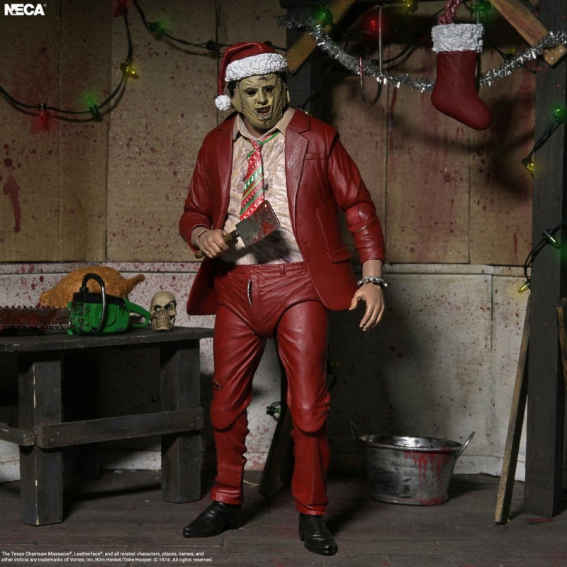 Texas Chainsaw Massacre Ultimate Action Figure Santa Leatherface 18 cm 2