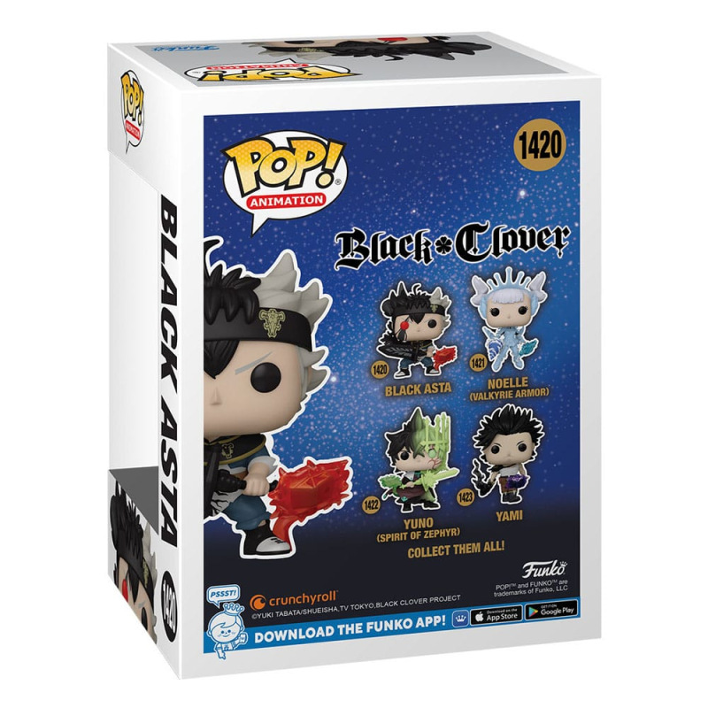 Black Clover POP! Animation Vinyl Figure Black Asta 9 cm 2