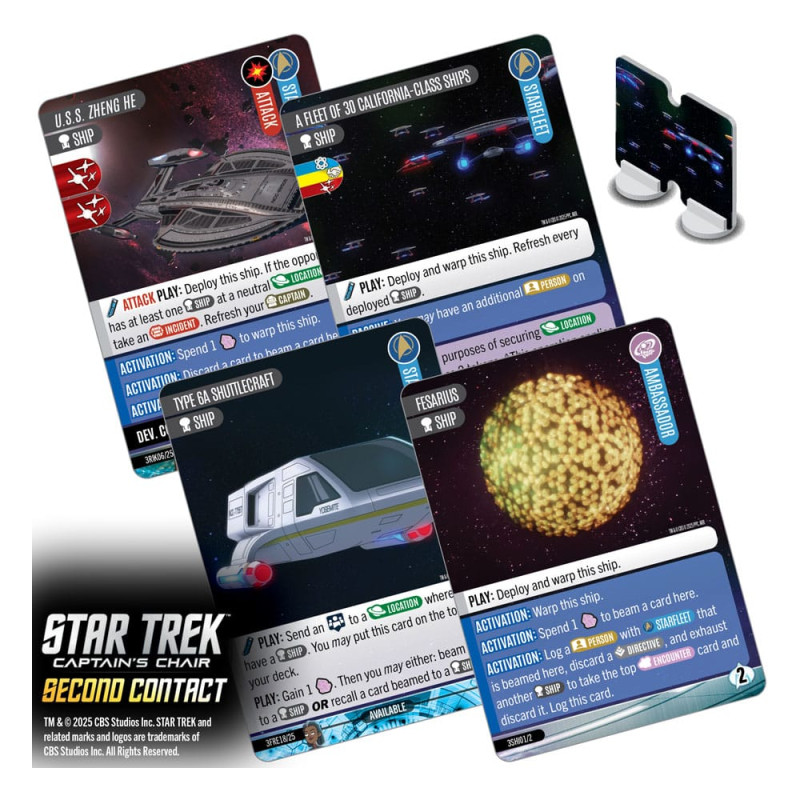 Star Trek: Captain's Chair Card Game Second Contact *English Version* 2