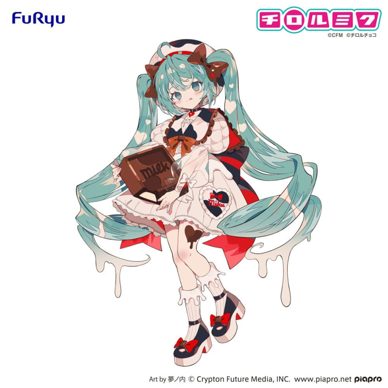 Hatsune Miku x Tirol Choco Trio-Try-iT PVC Statue Hatsune Miku Milk Ver. 18 cm 7