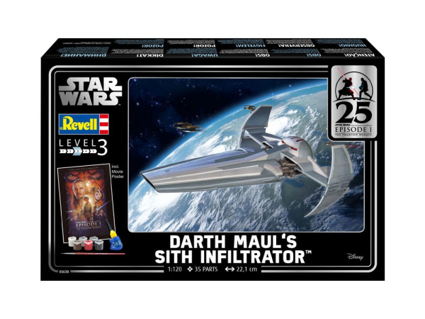 Star Wars Episode I Model Kit Gift Set 1/120 Darth Maul's Sith Infiltrator 22 cm 11
