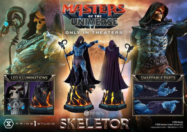 Masters of the Universe (2026 Film) Real Elite Masterline Series Statue 1/3 Skeletor 95 cm 6