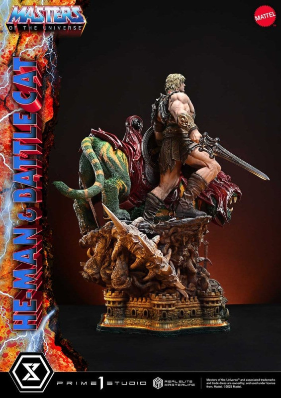 Masters of the Universe Real Elite Masterline Series Statue 1/4 He-Man & Battle Cat 86 cm 4