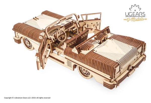 Ugears 3D Wooden Puzzle Dream Cabriolet VM-05 13