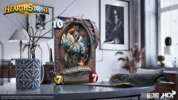 Hearthstone 3D Art Frame Statue Varian Wrynn 31 cm 14