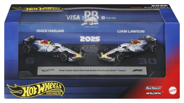 Formula 1 Hot Wheels Premium Die-Cast Vehicle 2-Pack 1:64 Team Visa Cash App Racing Bulls 5