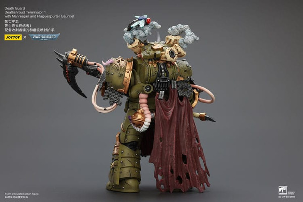 Warhammer 40k Action Figure 1/18 Death Guard Deathshroud Terminator 1 with Manreaper and Plaguespurt 4