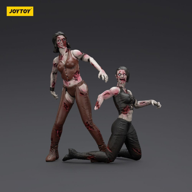 Zombie Dark Source Action Figures 2-Pack Female wrestlers 8 cm 3