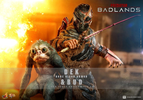 Predator: Badlands Movie Masterpiece Action Figures 2-Pack 1/6 Dek (Bone Bison Armor) and Bud 31 cm 1