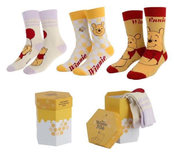 Winnie the Pooh Socks 3-Pack 36-43