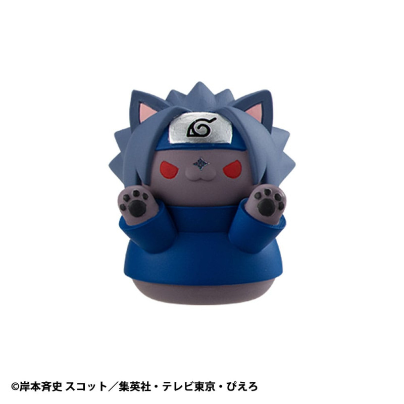 Naruto Shippuden Mega Cat Project Nyaruto! Trading Figures Come here Sasuke-kun 3 cm Assortment (8) 2