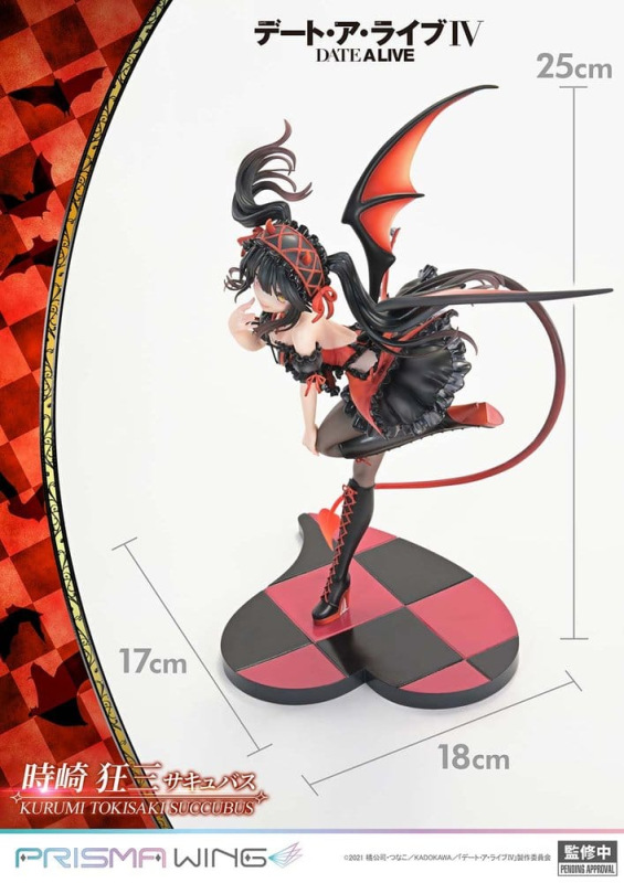 Date A Live Prisma Wing PVC Statue 1/7 Kurumi Tokisaki succubus 25 cm 6