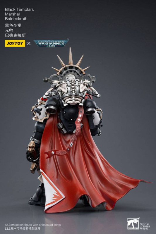 Warhammer 40k Action Figure 1/18 Black Templars Marshal Baldeckrath 12 cm 2