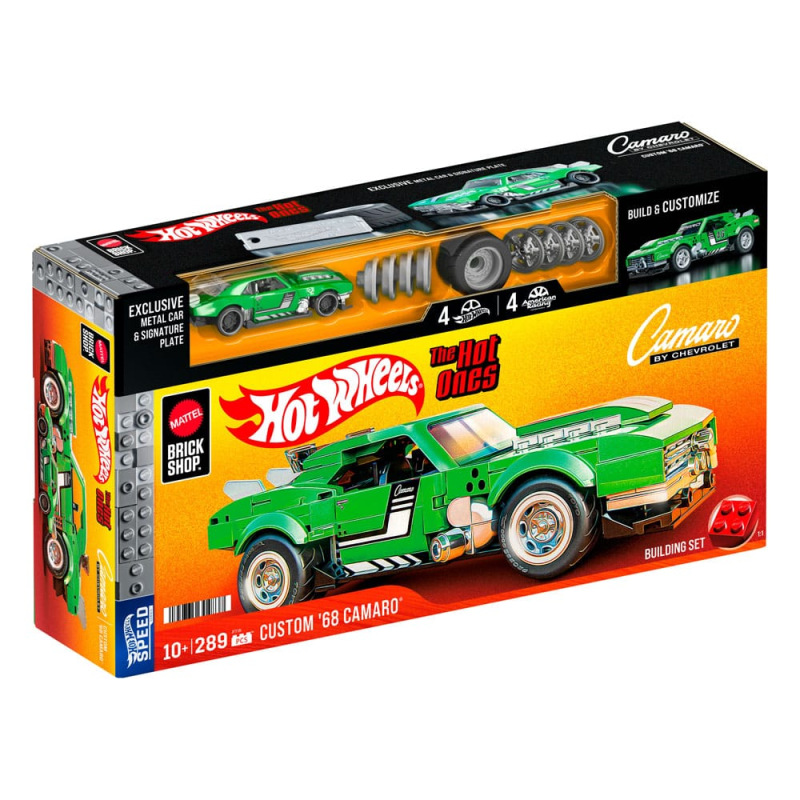 Mattel Brick Shop Hot Wheels Speed Series Building Set 1/32 Custom '68 Camaro 7